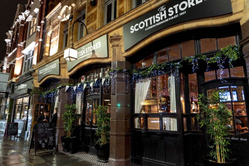Kings Cross Pub The Scottish Stores voted best Bar in London